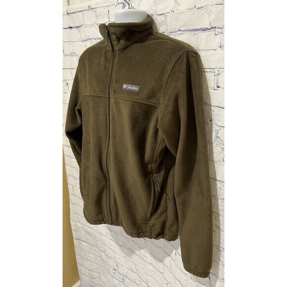 Columbia Womens Brown Fleece Jacket Zip-Up Medium - Picture 4 of 8